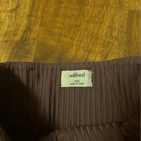 Aritzia Wilfred Ruched Cropped Brown Tube Top - Picture 3 of 3